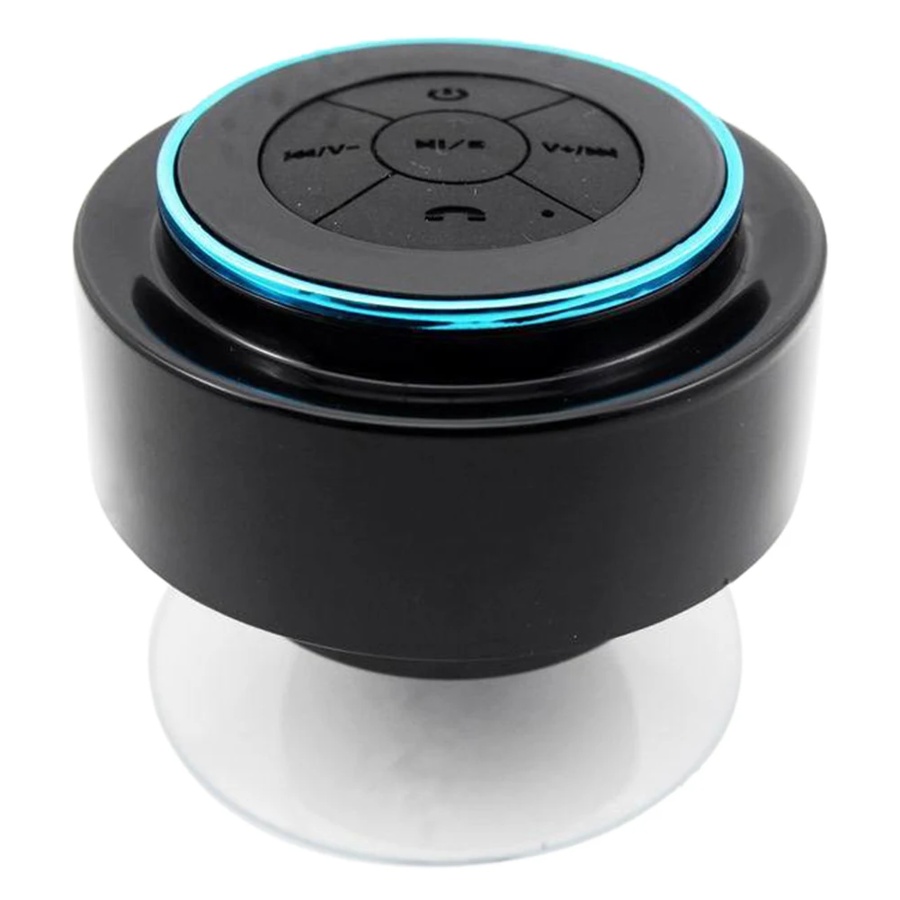 Bluetooth динамик ABS usb зарядка Водонепроницаемый мини Кнопка сенсорная присоска стерео беспроводной объемный звук портативный пылезащитный