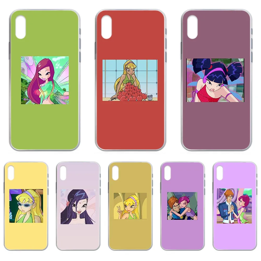 Italian cartoon Winx art painting back Transparent Phone Case For iphone 4 4S 5 5C 5S 6 6S PLUS 7 8 X XR XS 11 PRO SE 2020 MAX Italian cartoon Winx art painting back Transparent Phone Case For iphone 4 4S 5 5C 5S 6 6S PLUS 7 8 X XR XS 11 PRO SE 2020 MAX