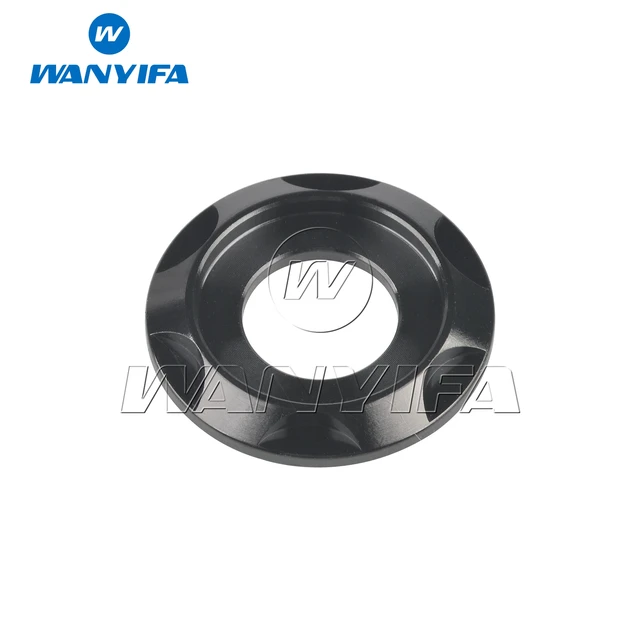Wanyifa Titanium Ti Spacer M5 M6 M8 M10 Gasket for Bike Motorcycle Car Decorative Washers Black