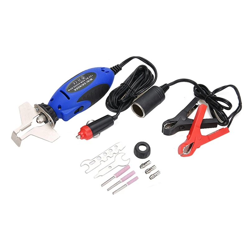 

12V Electric Hand Saw Folding Saw Chain Knife Sharpener Accessories Garden Chainsaw Chain Sharpener Grinder File Set Tool