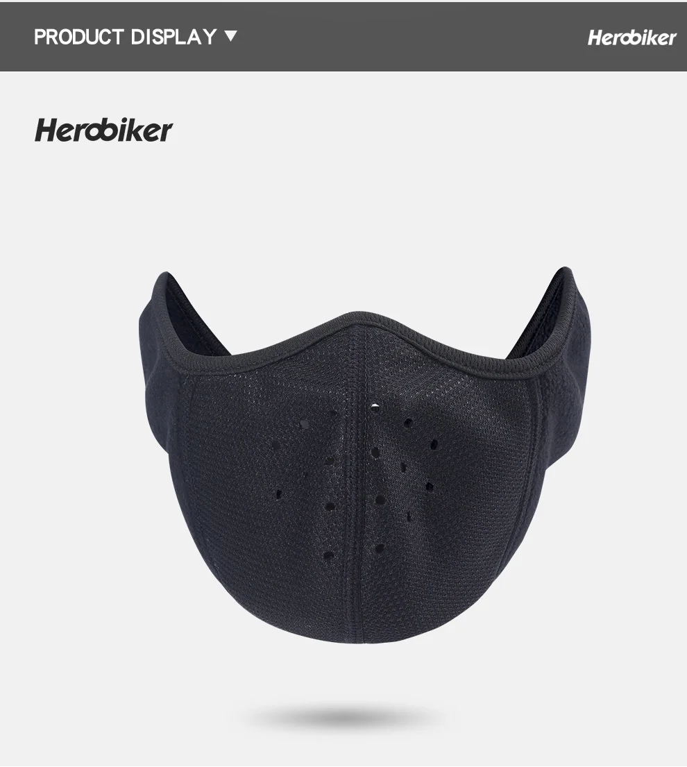 HEROBIKER маска для лица мотоциклетная мото маска Лыжная ветрозащитная тактическая маска для лица мотоциклетная маска унисекс для спорта на открытом воздухе Велоспорт Череп