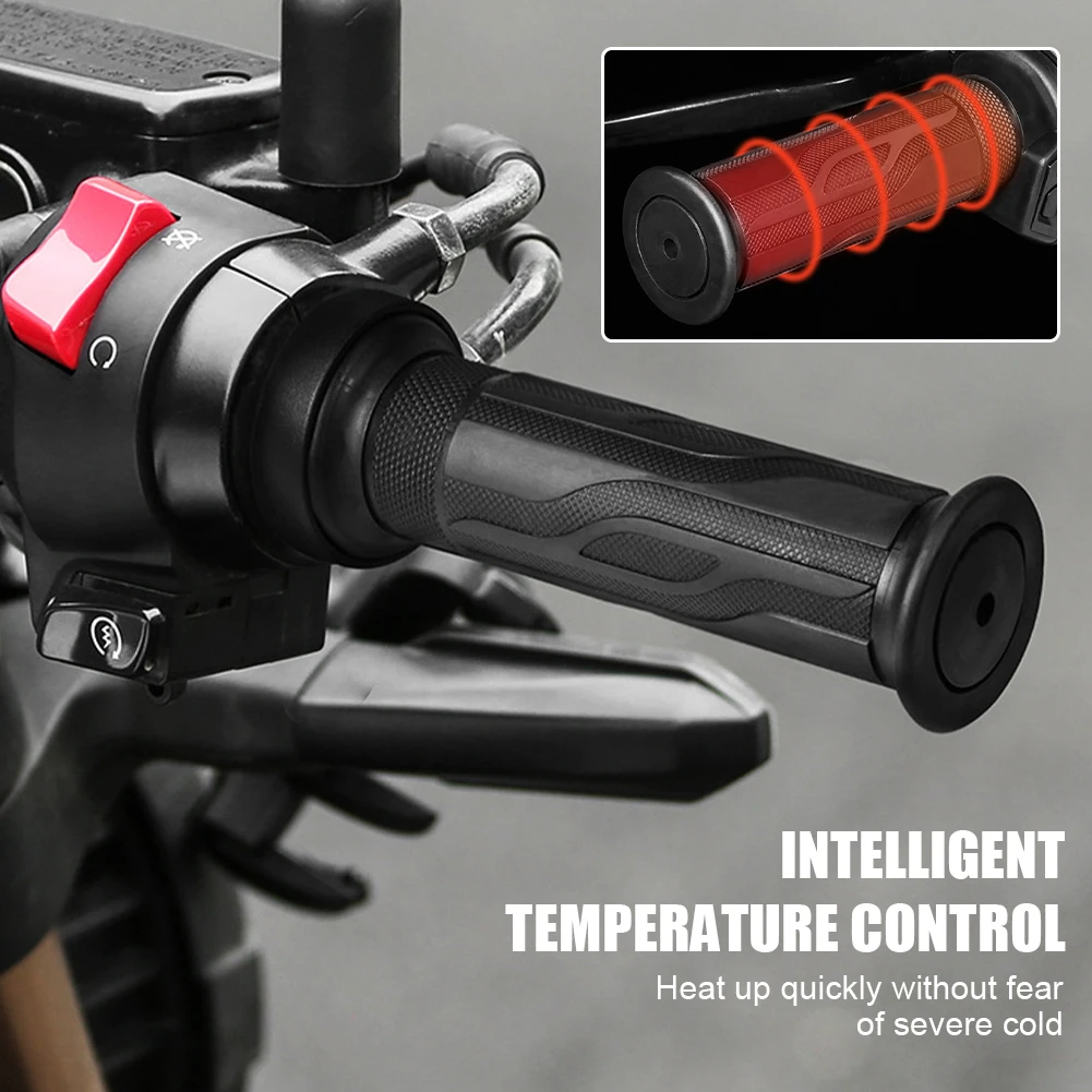 Universal Motorcycle Heating Handles 12V 24V Winter Riding Heated Grip