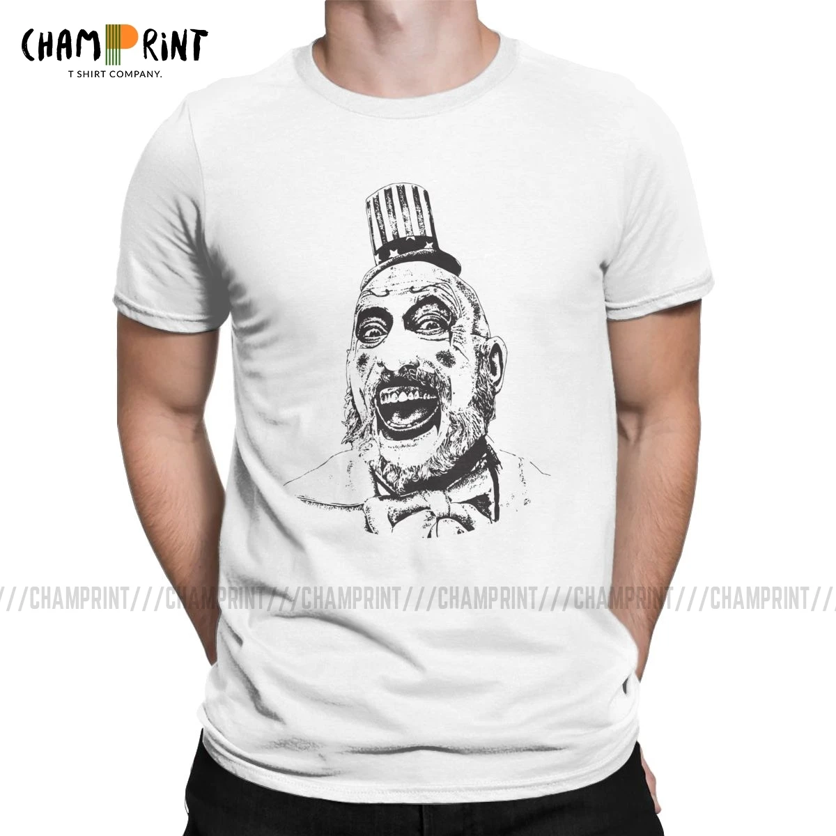 Забавная Мужская футболка Captain Spaulding's на Хэллоуин с изображением дьявола