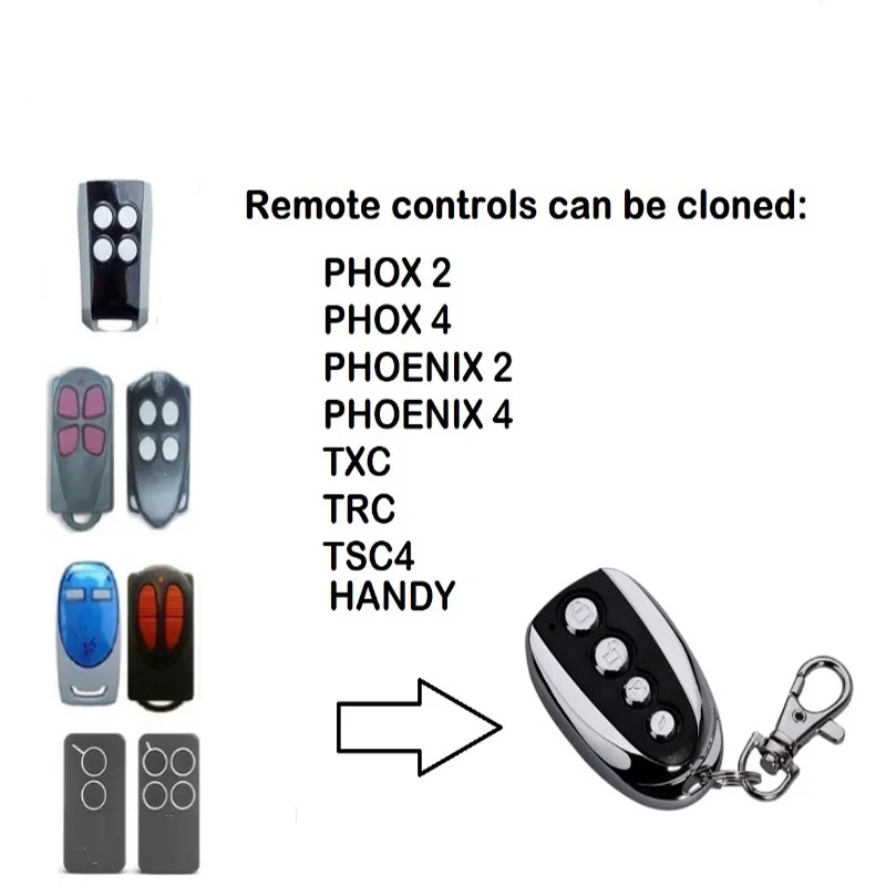 PHOX2 PHOX4 TXC TRC TSC4 HANDY PHOENIX2 PHOENIX4 Rolling code 433 92mhz garage door remote control | Автомобили и мотоциклы