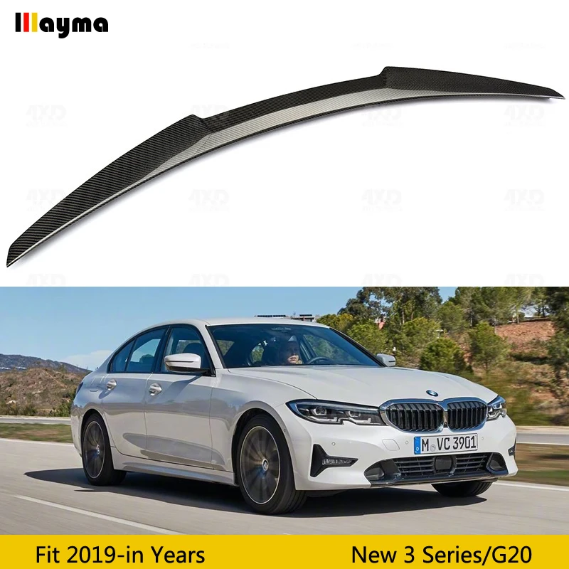 Стильный спойлер M4 для заднего багажника из углеродного волокна BMW new 3 series 320i 330i