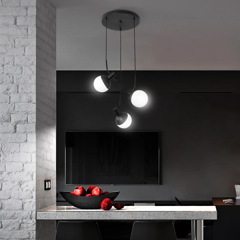 

Modern ceiling lamp simple study bar Led Light Fixtures personality clothing store three-head decoration home restaurant lamp
