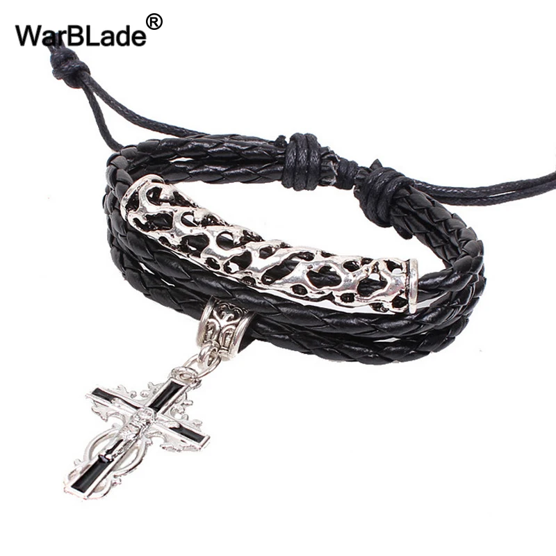 WBL Новая мода Evil Eye браслеты старинный браслет Многослойный кожаный браслеты с подвесками 10 шт. для мужчин и женщин