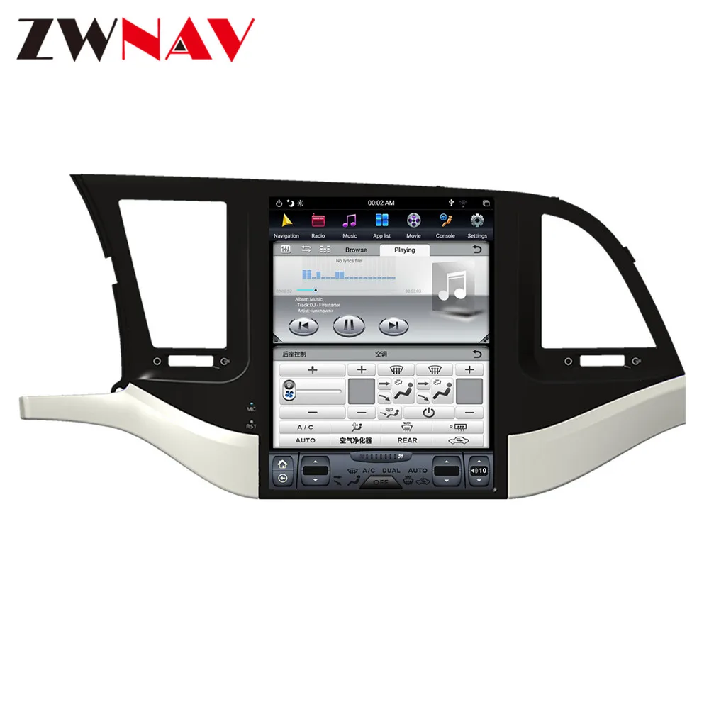 Flash Deal Android 8.1 4GB Tesla style Car GPS Navigation For Hyundai ELANTRA 2016+ radio tape recorder stereo Multimedia player head unit 5