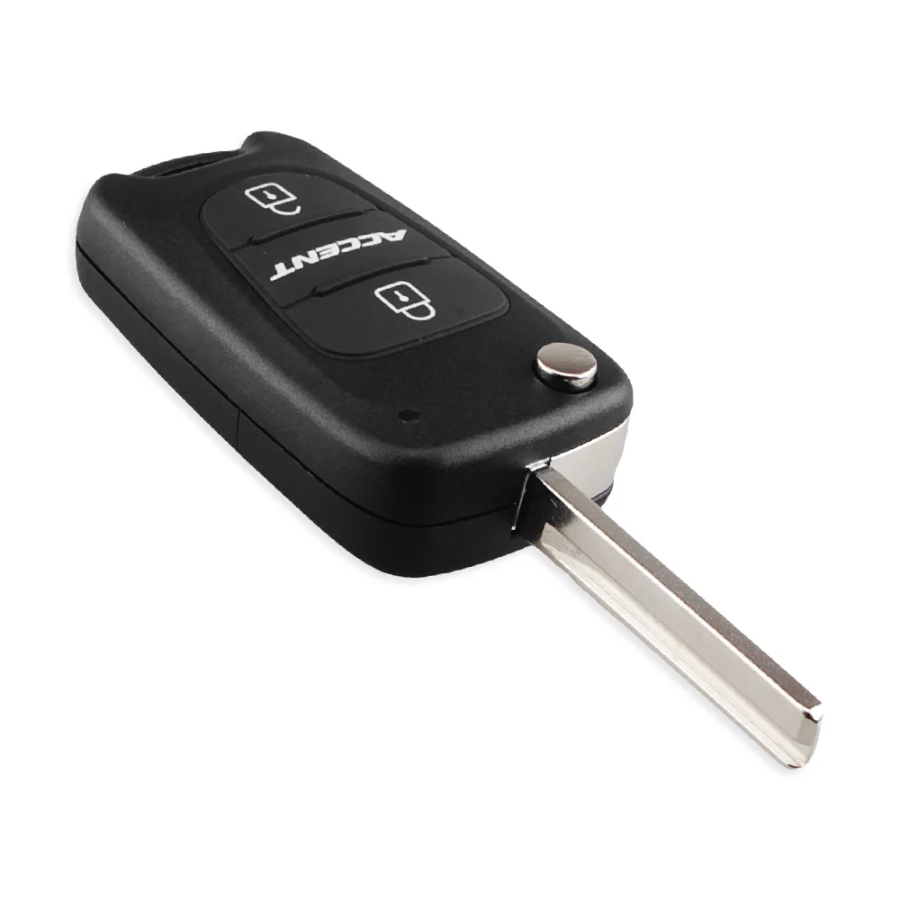 KEYYOU Флип складной пульт дистанционного ключа чехол 3 кнопки подходит для hyundai Accent Автозапуск Fob крышка автосигнализации корпус