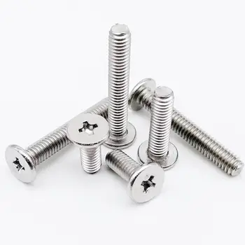 

10/50X CM M2 M2.5 M3 M4 M5 M6 304 A2 Stainless Steel Cross Phillips Ultra Thin Super Low Flat Wafer Head Screw Bolt High Quality