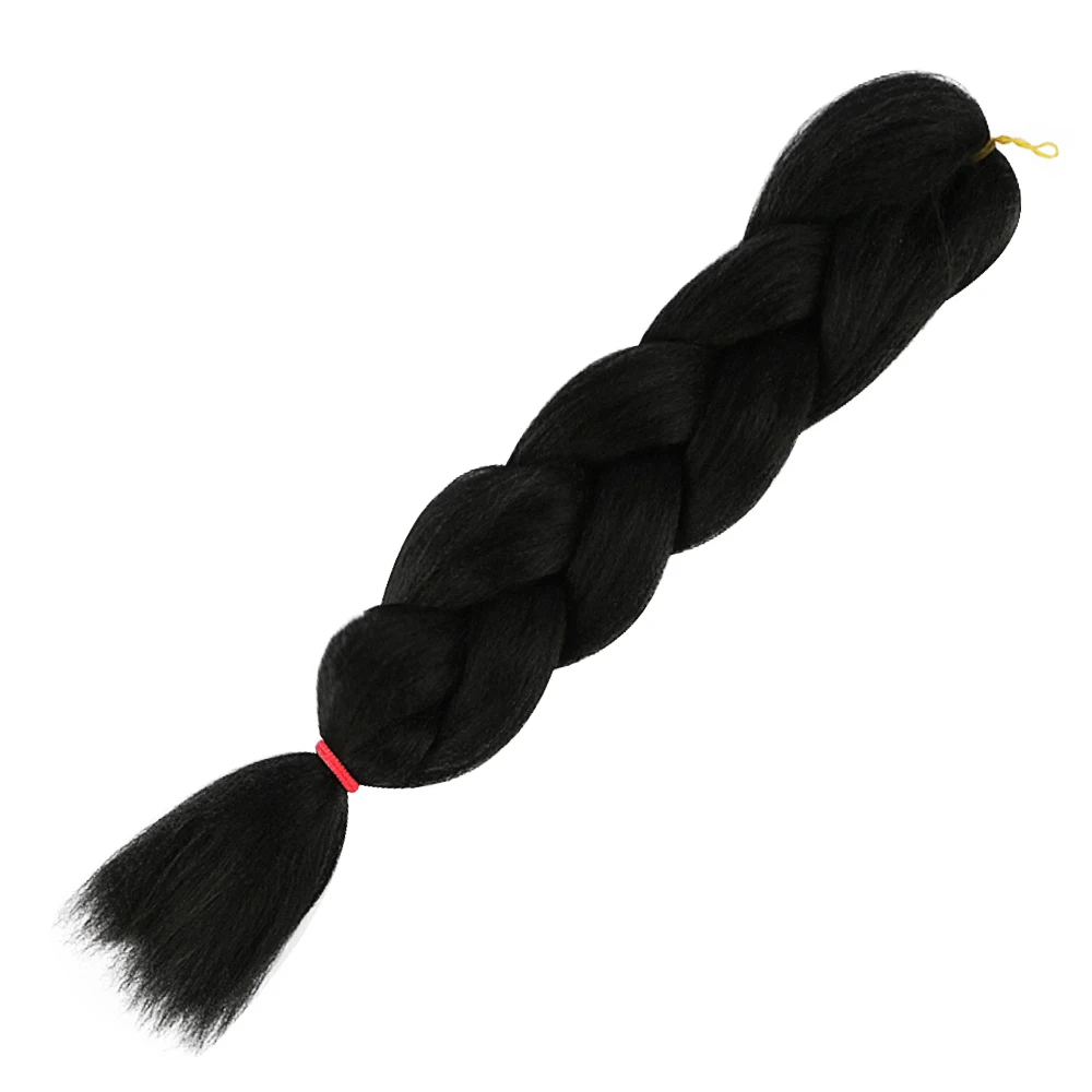 

24'' Box Colored Crochet Jumbo Braids Ombre Twist Synthetic Afro Braiding Hair Extensions Bulk one Tone Heat Resistant Fiber