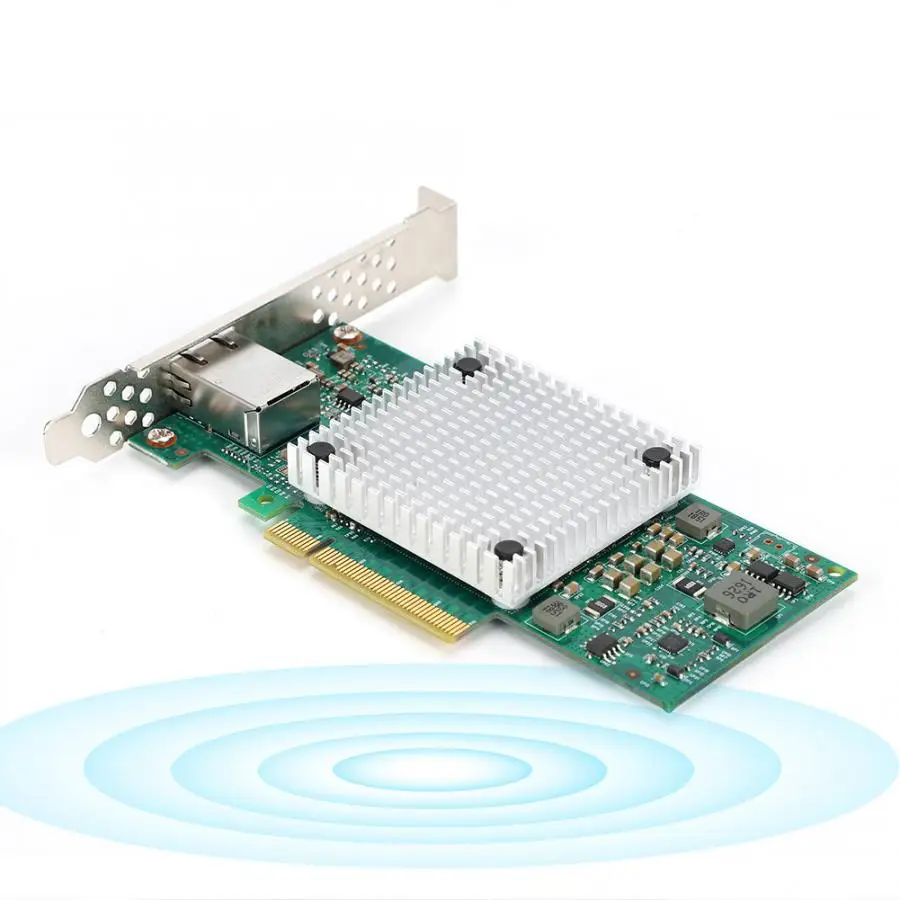 X520-T1 процессор 10GbE Gigabit PCI-E X8 Однопортовый Ethernet конвергентный сетевой адаптер