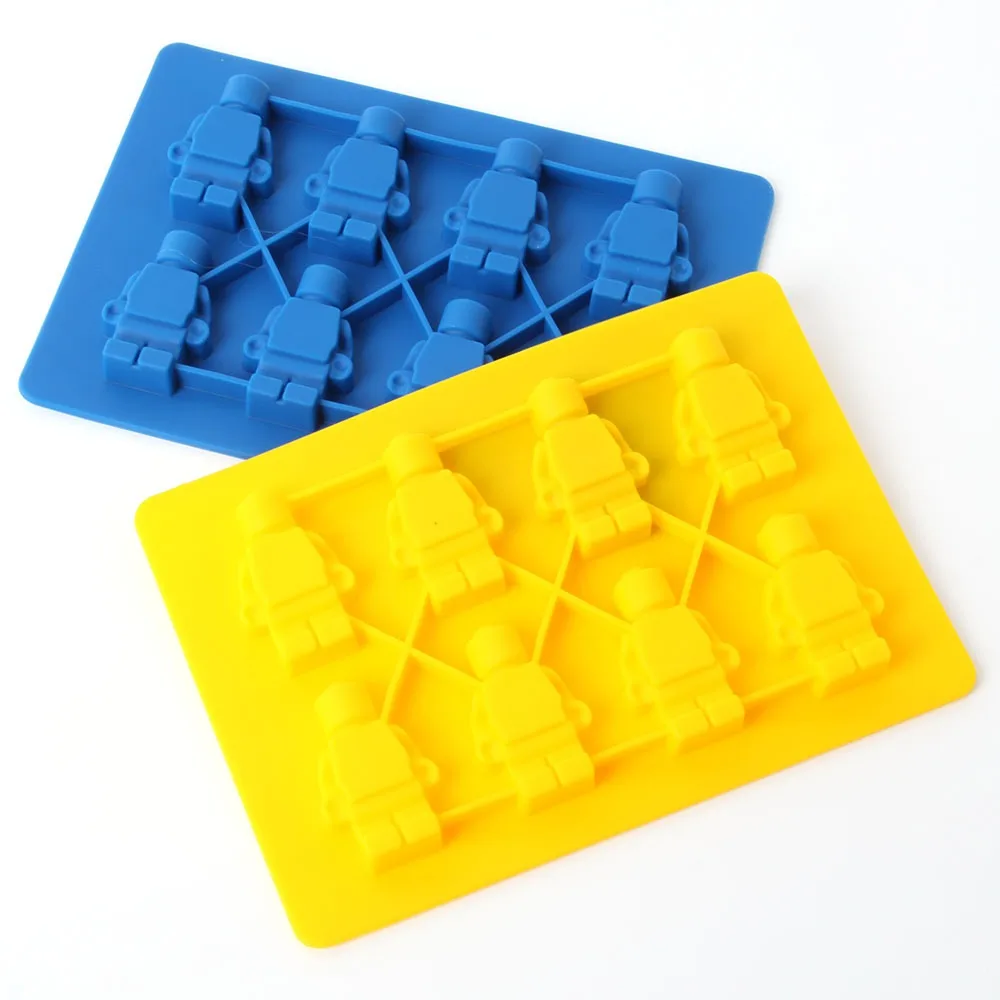 Cake Moulds Lego Robot Building Bricks Silicone Ice Cube Tray Candy Chocolate Puncake Mold Baking Tools Bakeware Cake Moulds Lego Robot Building Bricks Silicone Ice Cube Tray Candy Chocolate Puncake Mold Baking Tools Bakeware
