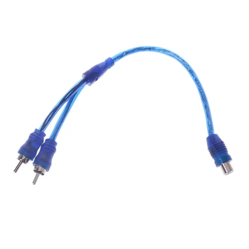 1 Female RCA 2 Male Splitter Connector Stereo Audio Signal Adapter Cable Wire U50D for PS4