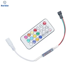 WS2811 WS2812B Led Pixels Strip Light Controller MINI 3Keys RF 21Keys Led Tape Remote Controller Mini Pixel Dimmer DC5-24V