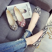 Джинсовые водонепроницаемые Мокасины с круглым носком и граффити; мокасины для девочек; удобные неглубокие Мокасины без застежки; балетки на плоской подошве; большой размер 43