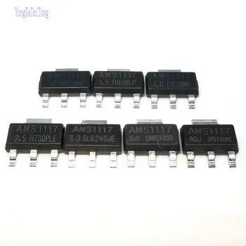 

200PCS IC REG LIN AMS1117 1.2V 1.5V 1.8V 2.5V 3.3V 5V ADJ SOT223 1117 Voltage Regulator LM1117