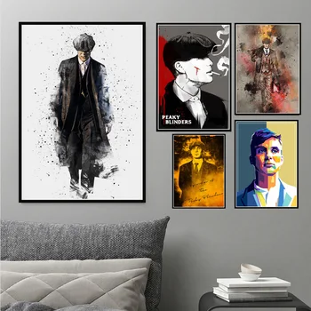 

Peaky Blinders Cillian Murphy TV Show Art Poster Canvas Painting Wall Art Picture Home Decor Oil Posters and Prints Home Decor