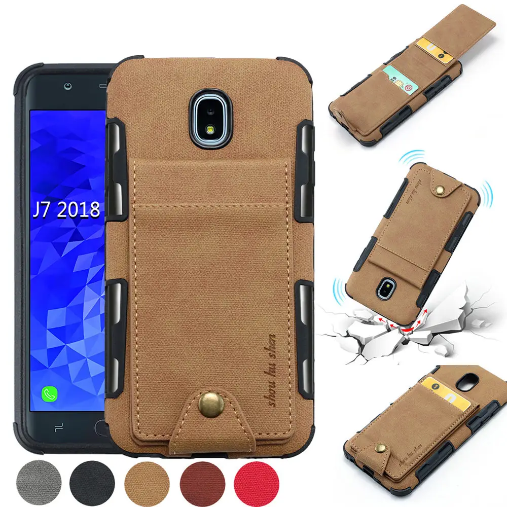 Тонкий холщовый чехол для телефона Samsung Galaxy J7 2018 J737 samsung j7 pro 2017 J730 J727 задняя крышка