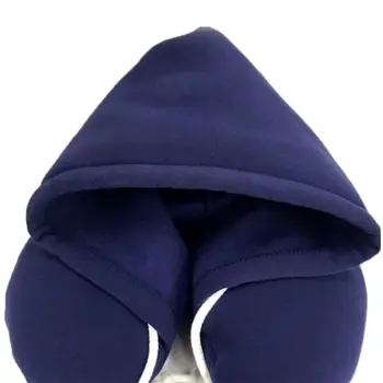 

Soft Hooded U-pillow Travel Pillow Car Air Flight Inflatable Pillows Neck Support Headrest Cushion Soft Nursing Pillow