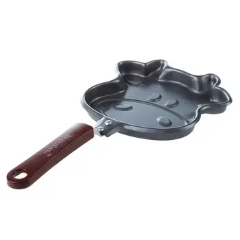 

Kitchen Cow Head Design Black Frying Pancakes Pan-ABUX