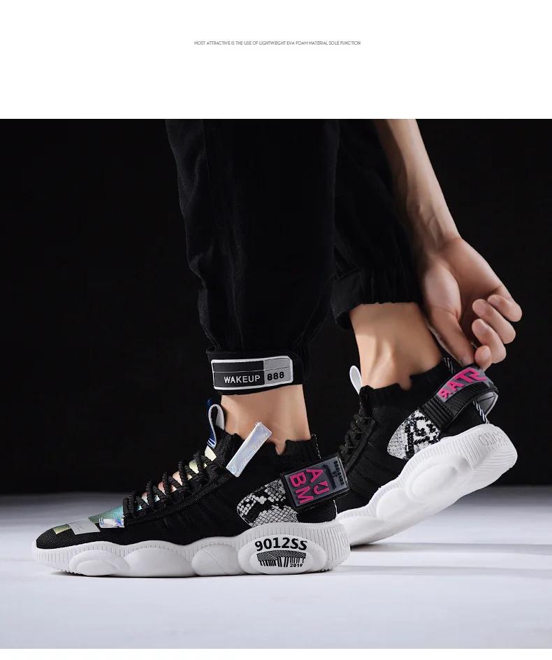 Модная брендовая Дизайнерская обувь Мужские дышащие Сникеры на шнуровке мягкие удобные черные и белые Нескользящие Молодежные мужские туфли Adulto