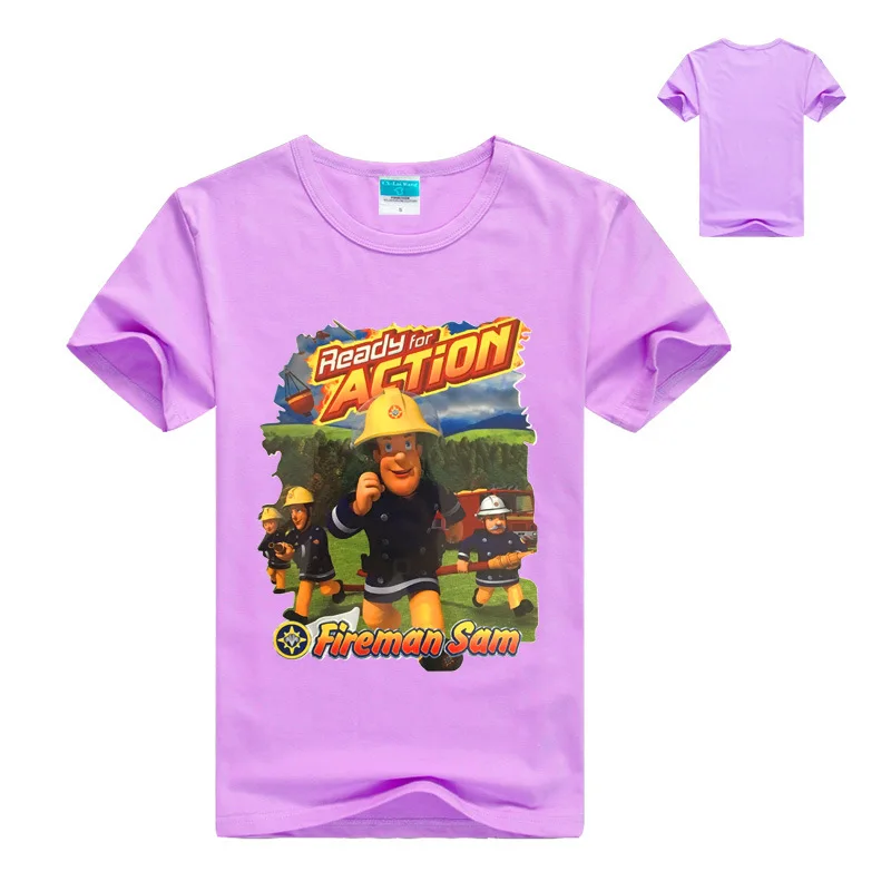 Летняя футболка с коротким рукавом, пожарные Шан му ка, футболка с коротким рукавом, Спортивная повседневная футболка с коротким рукавом 7158