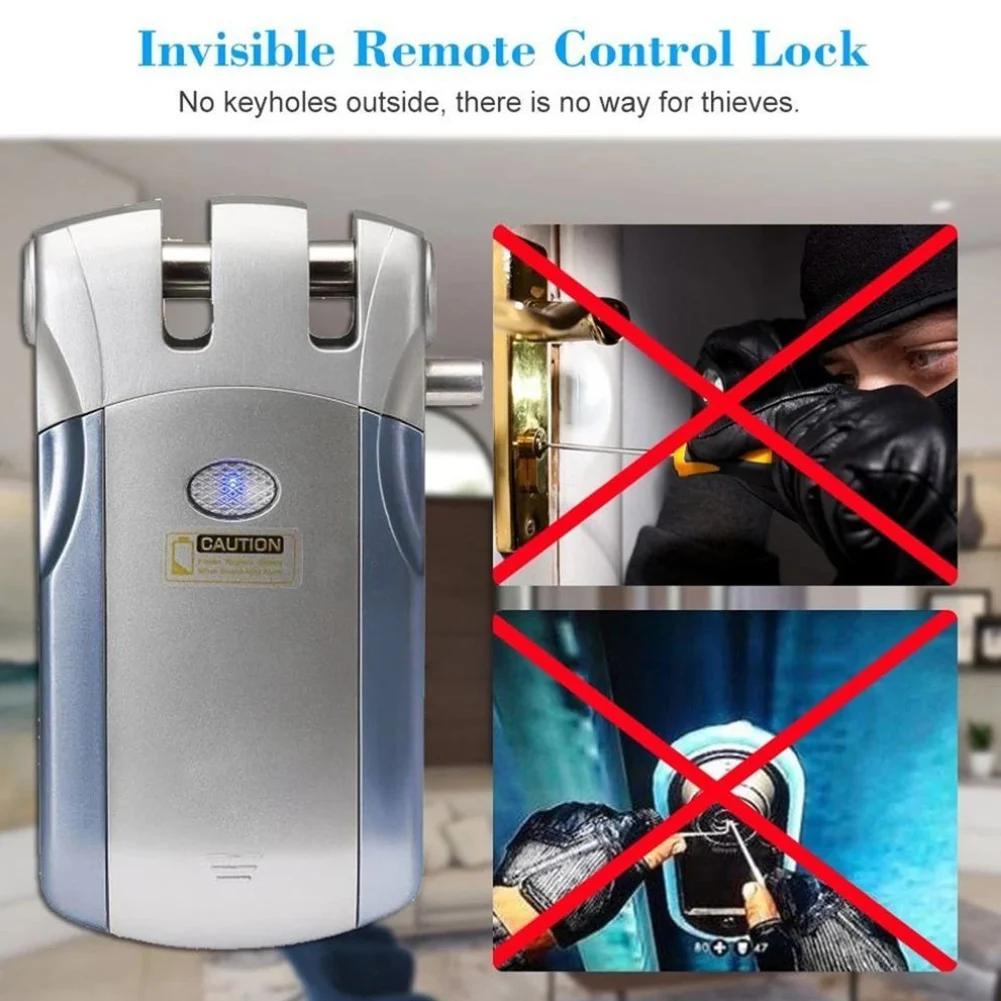 

Door Lock APP Zinc Alloy Fingerprint Password Safety Remote Control Anti-theft Smart Gate Home Use Electric Wireless Small