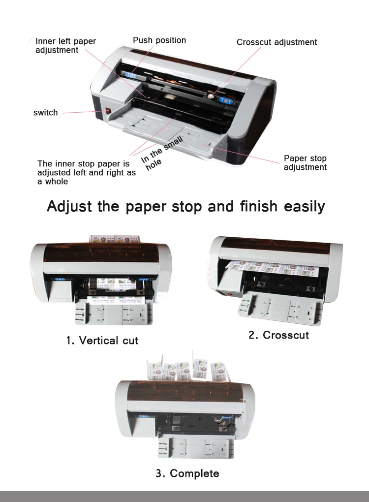 Description Picture 3 of itemAutomatic Card Cutting Machine Automatic Grinding Horizontal Vertical Cutting Business Name Card Cutter Electric Paper Trimmer