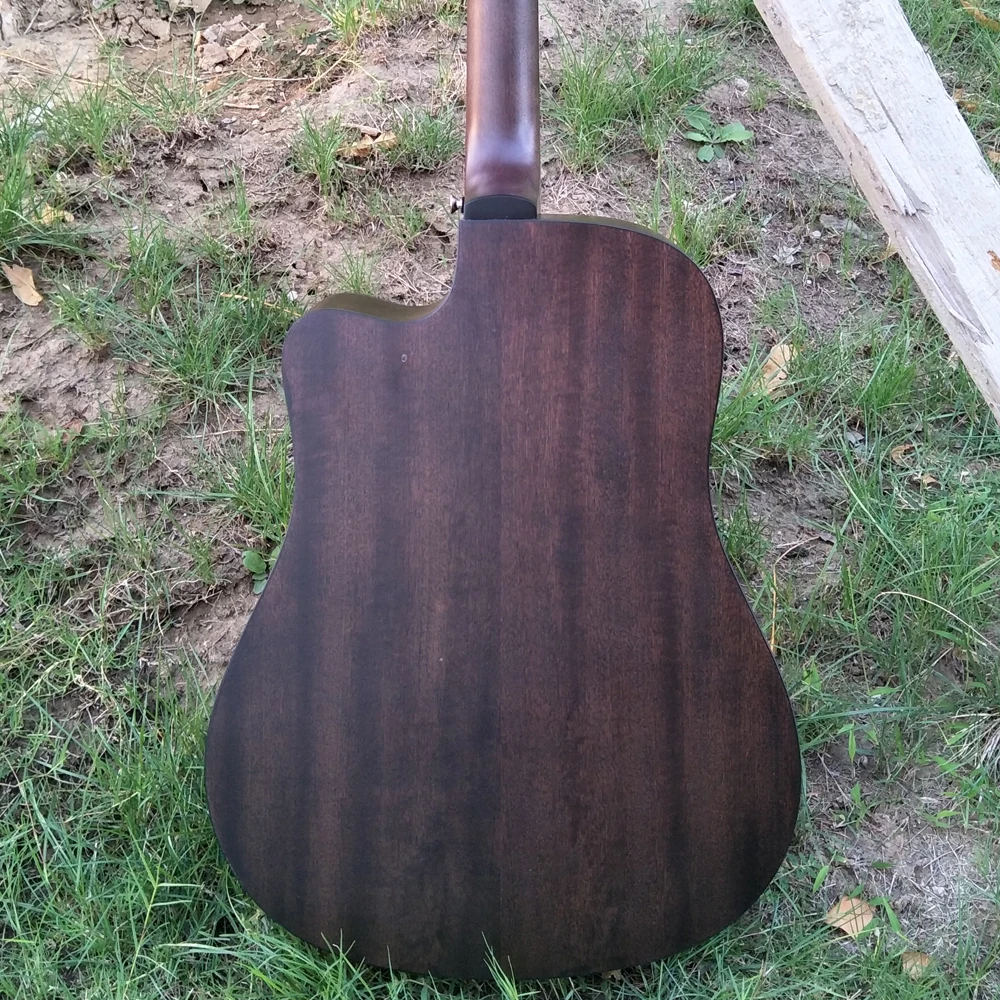 41 дюймов гитара для игры в стиле фолк все грецкого ореха для игры в стиле фолк сталь-стринг Акустическая гитара