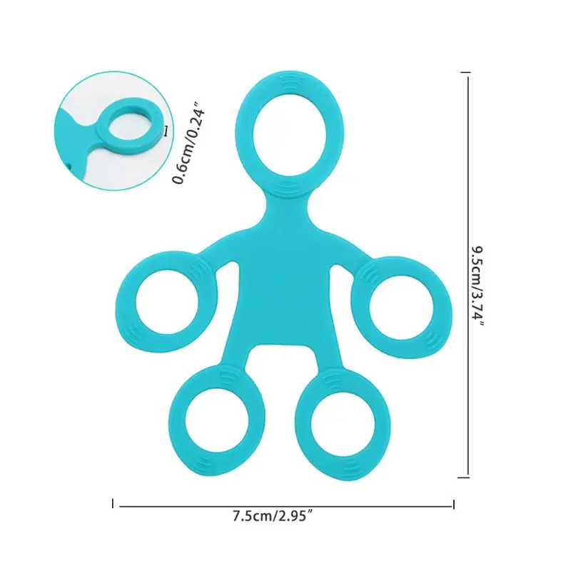 Тренажер для пальцев руки Силиконовое кольцо захват Усилитель тренажер лента-Эспандер для фитнеса расширитель Носилки 3 уровня