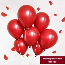 100 шт 10 дюймов гранатовый красный шар Свадебный макет украшение драгоценный камень красный латексный воздушный шар на свадьбу предложение конфессия атмосфера