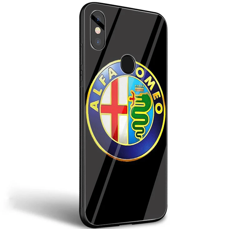 Alfa Romeo чехол с лого для xiao Mi 8 Lite A1 A2 9 Redmi Note 5 6 7 Pro 6A 4X Pocophone F1 оболочки - Цвет: G8