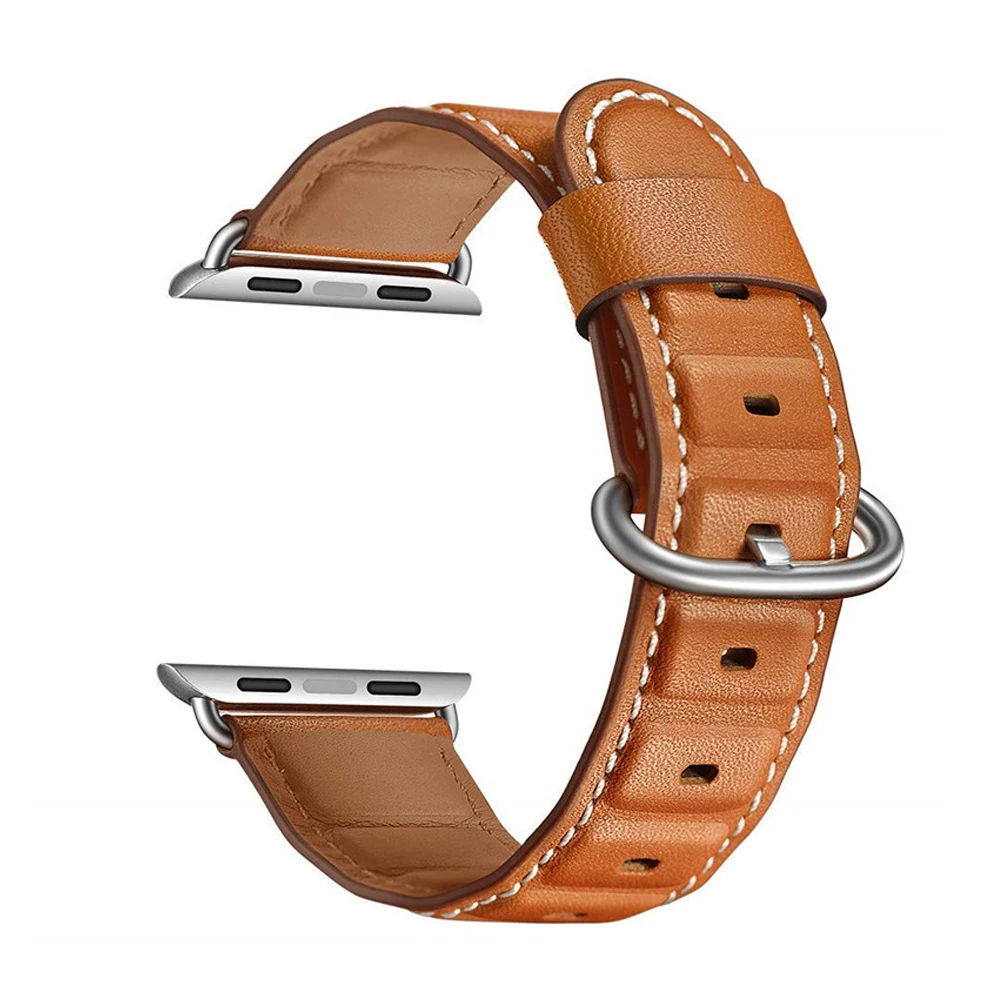 Ремешок из натуральной кожи для apple watch band 42 мм 38 мм 44 мм 40 мм iwatch series 4 3 2 1 Аксессуары сменный Браслет часы ремень