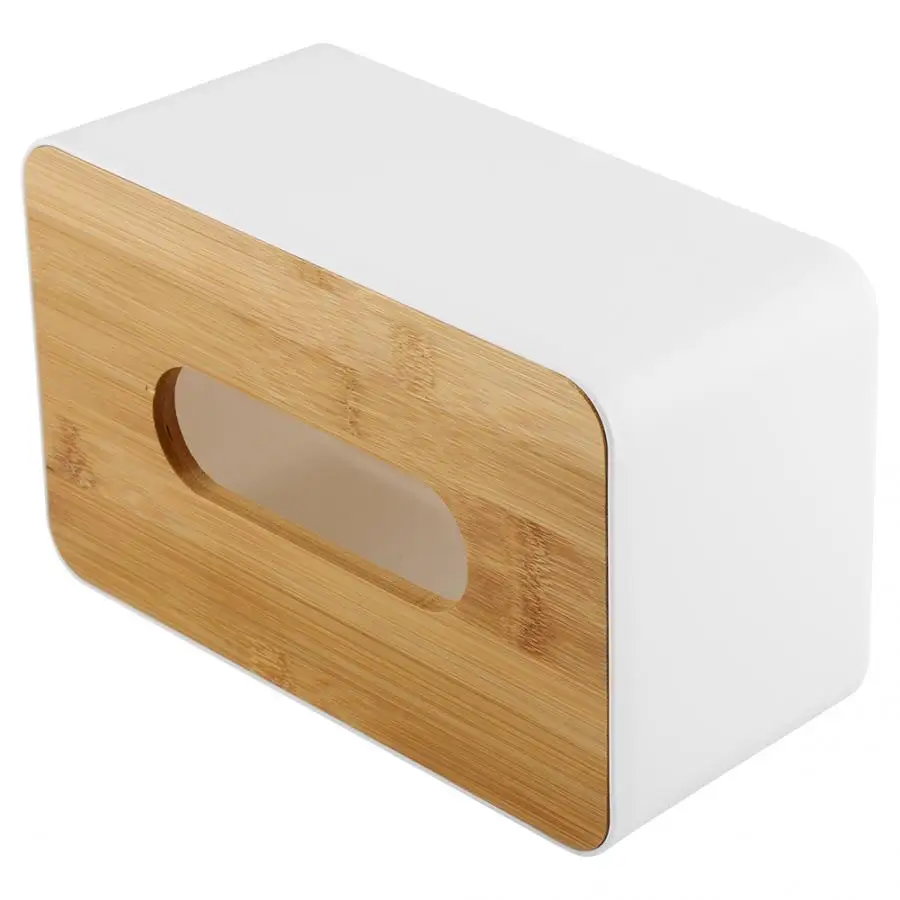 Кабельный органайзер съемный бамбуковый/деревянный чехол пластиковая коробка для одноразовых салфеток держатель Органайзер для хранения для дома автомобиля офиса Organizador