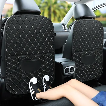 

Car Anti Kick Pad 1PCS Car Seat Back Cover Protector for Kids Storage Bag Car Seat Protector for Kids Kick Mat Pad Baby Child