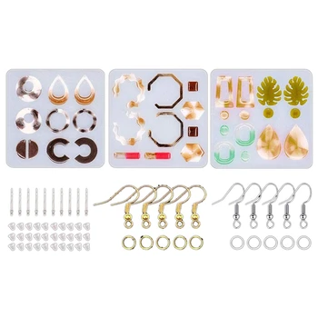 

3PCS Resin Earring Silicone Resin Molds, for Fashion Jewelry Making,Gift for Resin Craft Lovers