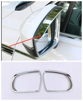 

ABS Chrome Accessories FOR Jeep Cherokee KL 2015 2016 2017 2018 Car rearview mirror block rain eyebrow frame Cover Trim