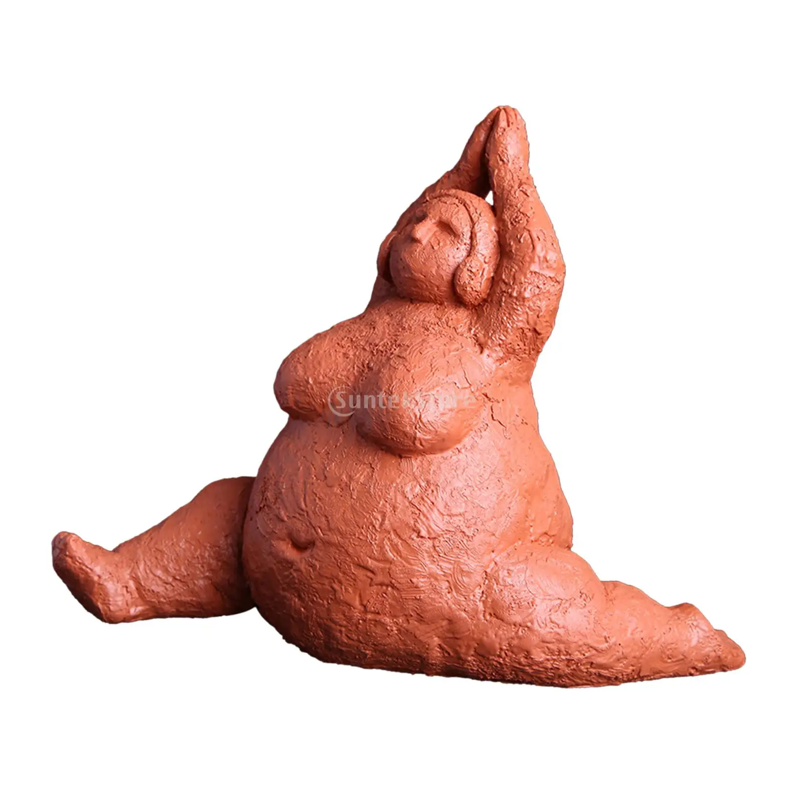 太った女性のための樹脂製のヨガの彫刻,テーブルの装飾,置物,家