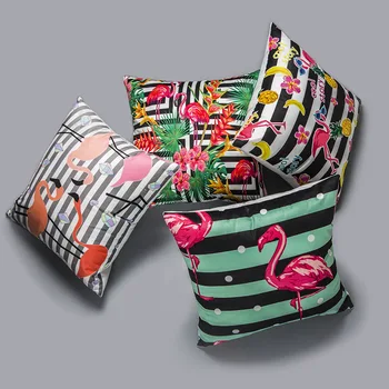 

Flamingo Pillow Case Cushion Cover Cotton Linen Home Decor Pillowcase Decorative Pillows For Sofa Christmas Pillow Cases 45x45