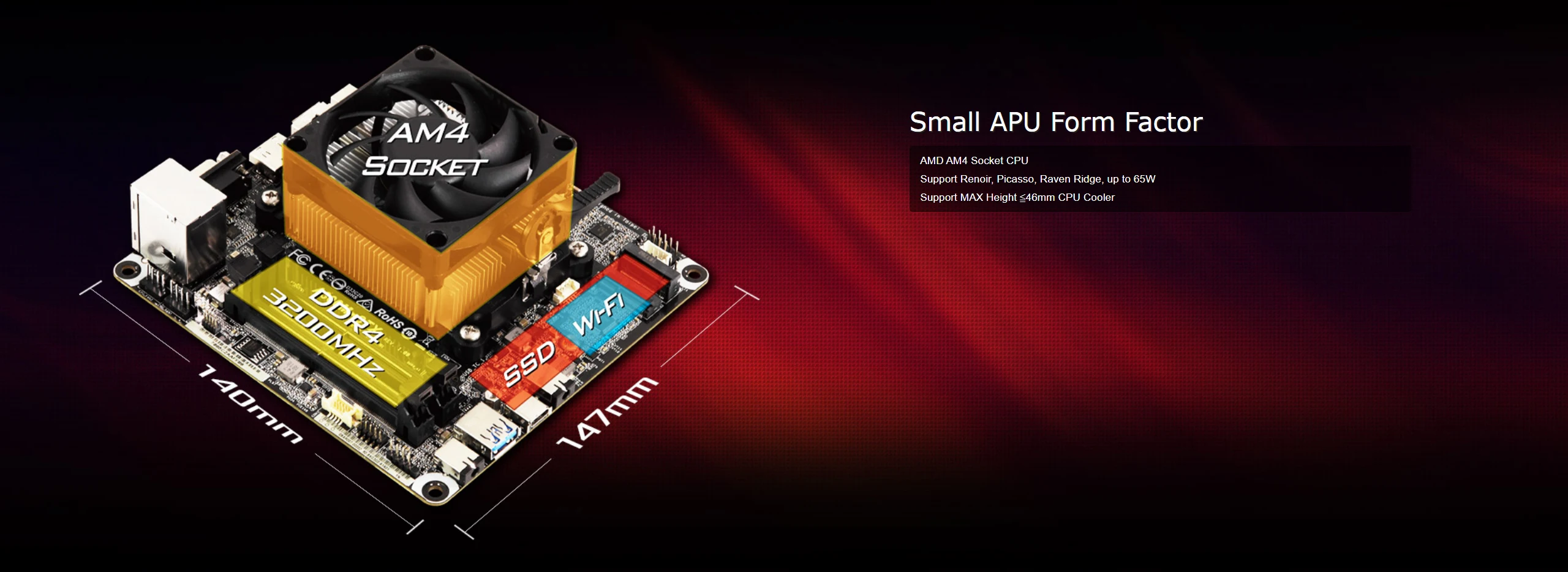 AMD новый Ryzen 7 5700G R7 5700G ЦП + ASROCK DeskMini X300 мини ...