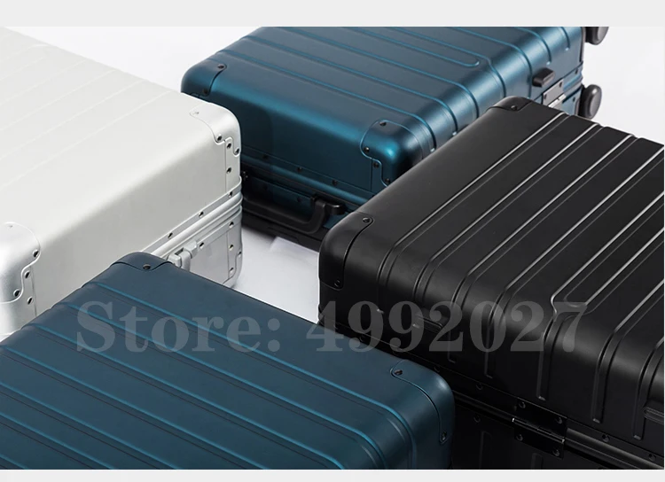 Дешевые 2" 24" 2" дюймов чемодан Полный алюминиевый багаж для путешествий Спиннер переноска чемодан на колесиках дорожная сумка чемодан на колесиках
