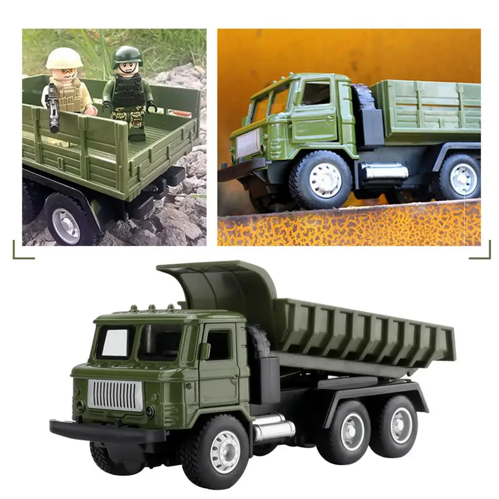 Литой Сплав 1/43 военный грузовик потяните назад машины игрушки игровой набор