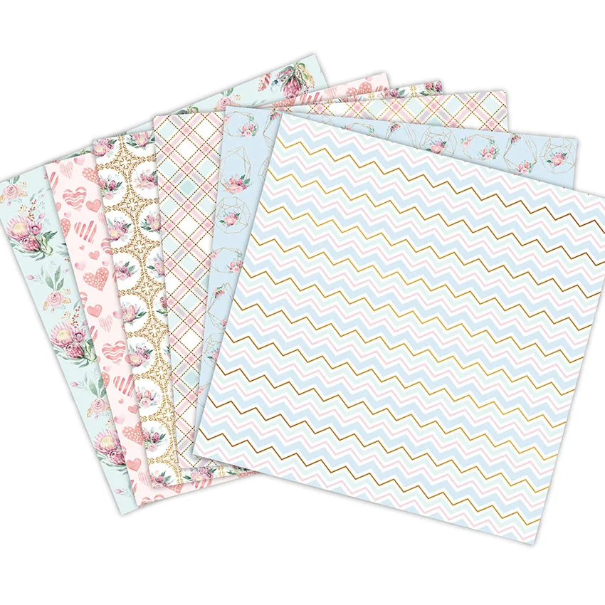 6"x 6" 24 Sheets /pack cutting dies Scrapbooking Pads Paper Origami Art Background Paper Card Making DIY Scrapbook Paper Craft