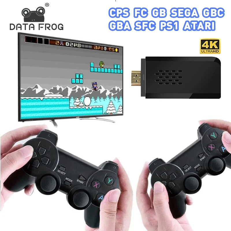 DATA FROG Y3 Slim видеоигра 4K HDMI-совместимая Игровая приставка Встроенная 10000 Ретро игра
