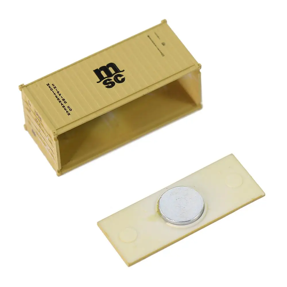 Evemodel 1 Unit N Scale 1:160 20' Container Shipping with Magnet 20ft Cargo Box C15007 3