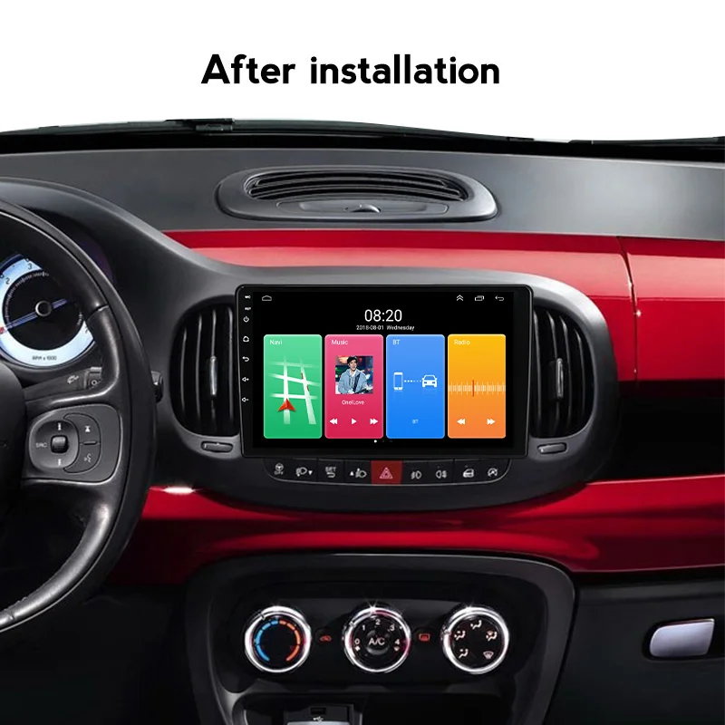 For Fiat 500L 2012-2017 Android 11 Car Radio Multimedia Video Player Support CarPlay DVR Rear Camera Quad Core 2+32G RDS GPS | Автомобили