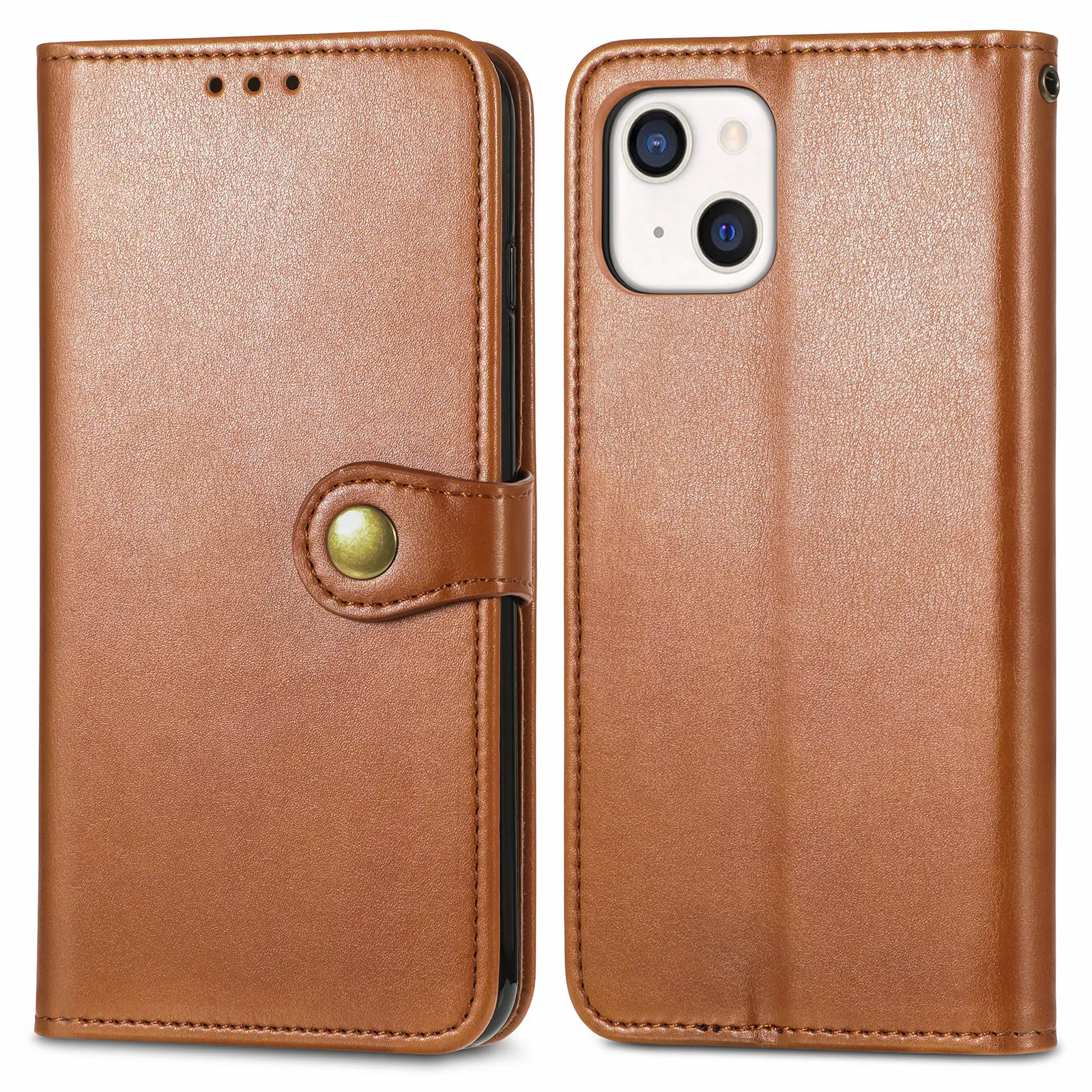 For iPhone 13 pro max Case Wallet Credit Card slot holder PU Leather back  Cover