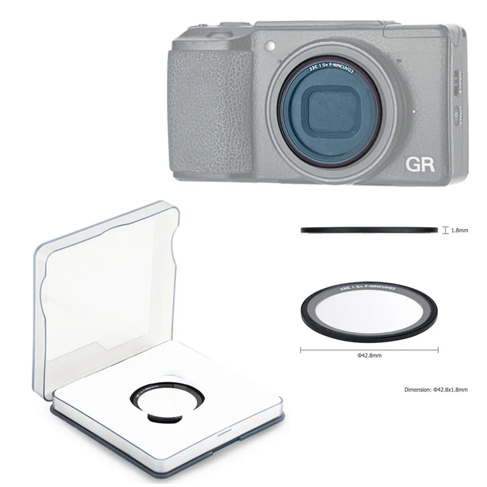 

Ultra Slim Multi-Coated Optical Glass UV Filter For Ricoh GR III / GR II Camera