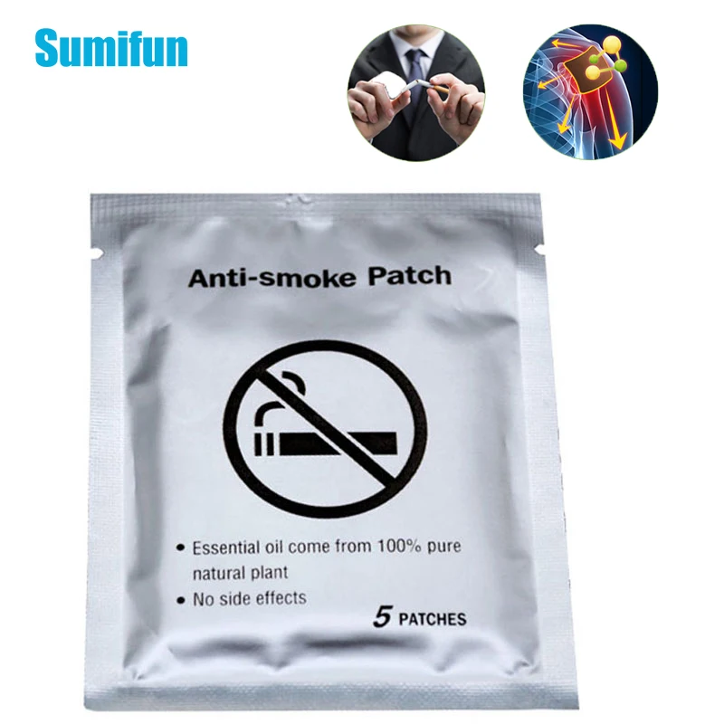 10 шт. Sumifun 100% натуральный ингредиент анти-дым патч единый Quit курения в китайском